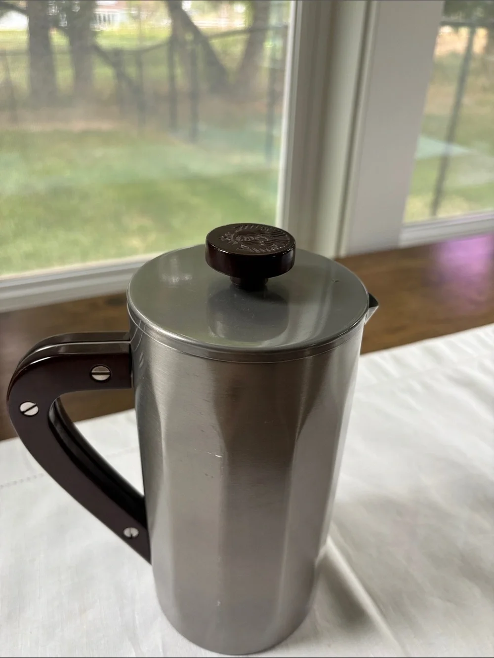 Starbucks Stainless Steel Coffee Press with Black Handle
